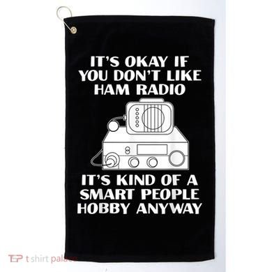 Funny Ham Radio Operator Radio Amateur Morse Hobby Code Golf Towel