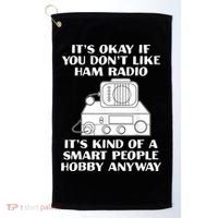 Funny Ham Radio Operator Radio Amateur Morse Hobby Code Golf Towel thumb 0