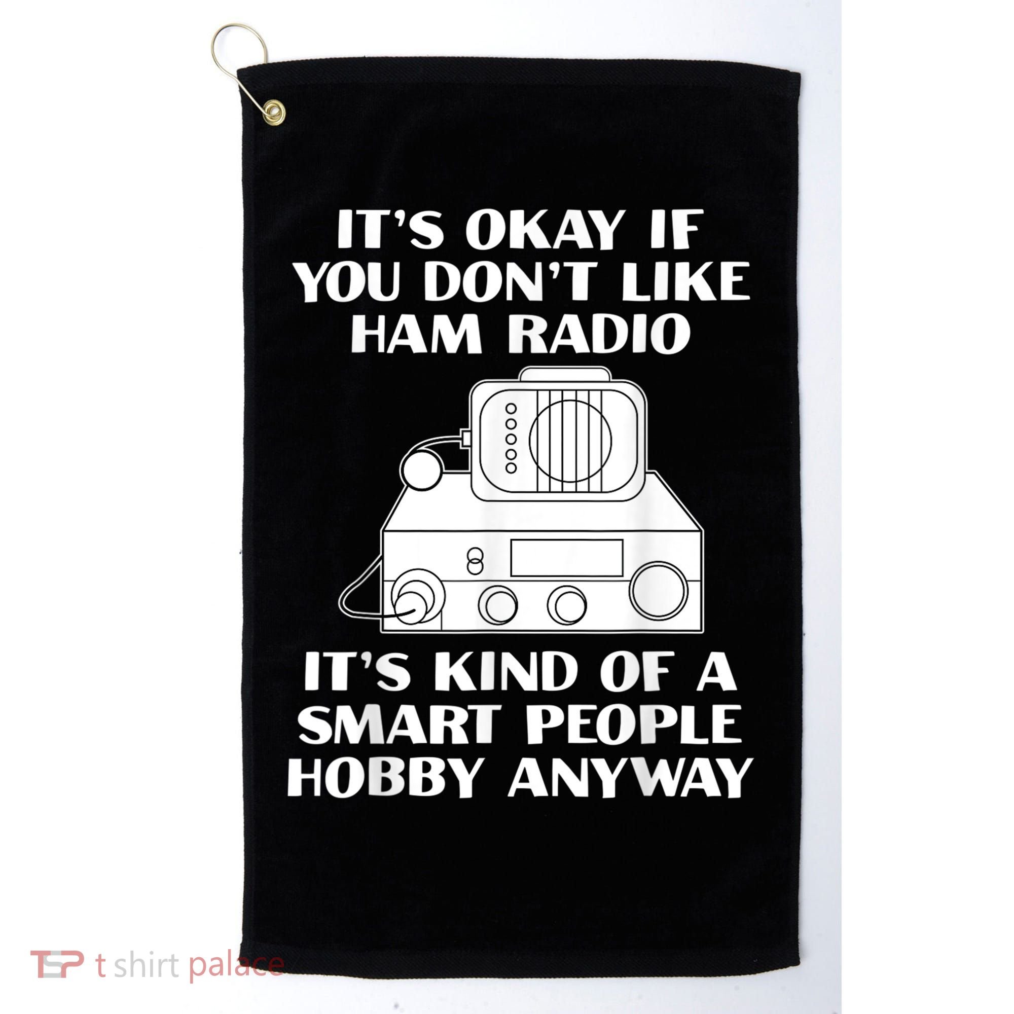 Funny Ham Radio Operator Radio Amateur Morse Hobby Code Golf Towel