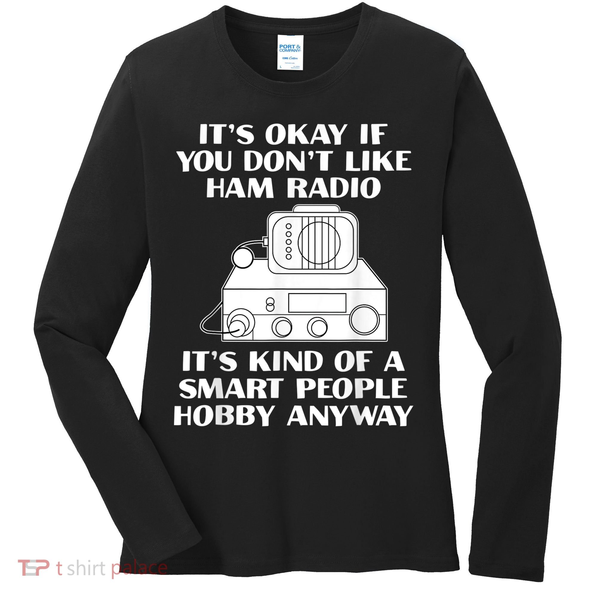 Funny Ham Radio Operator Radio Amateur Morse Hobby Code Women's Long Sleeve Shirt