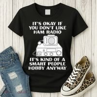 Funny Ham Radio Operator Radio Amateur Morse Hobby Code Women's T-Shirt thumb 3