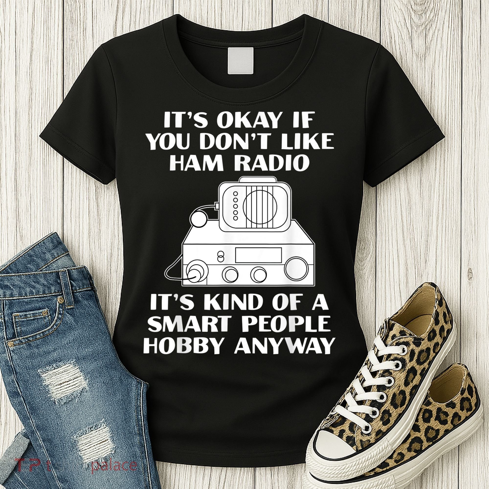 Funny Ham Radio Operator Radio Amateur Morse Hobby Code Women's T-Shirt