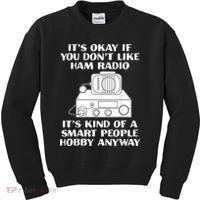 Funny Ham Radio Operator Radio Amateur Morse Hobby Code Kids Sweatshirt thumb 0