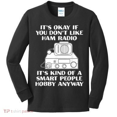 Funny Ham Radio Operator Radio Amateur Morse Hobby Code Kids Long Sleeve Shirt