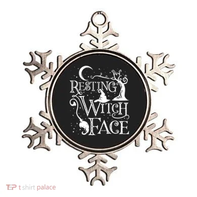 Funny Halloween Resting Witch Face Gift Ornament