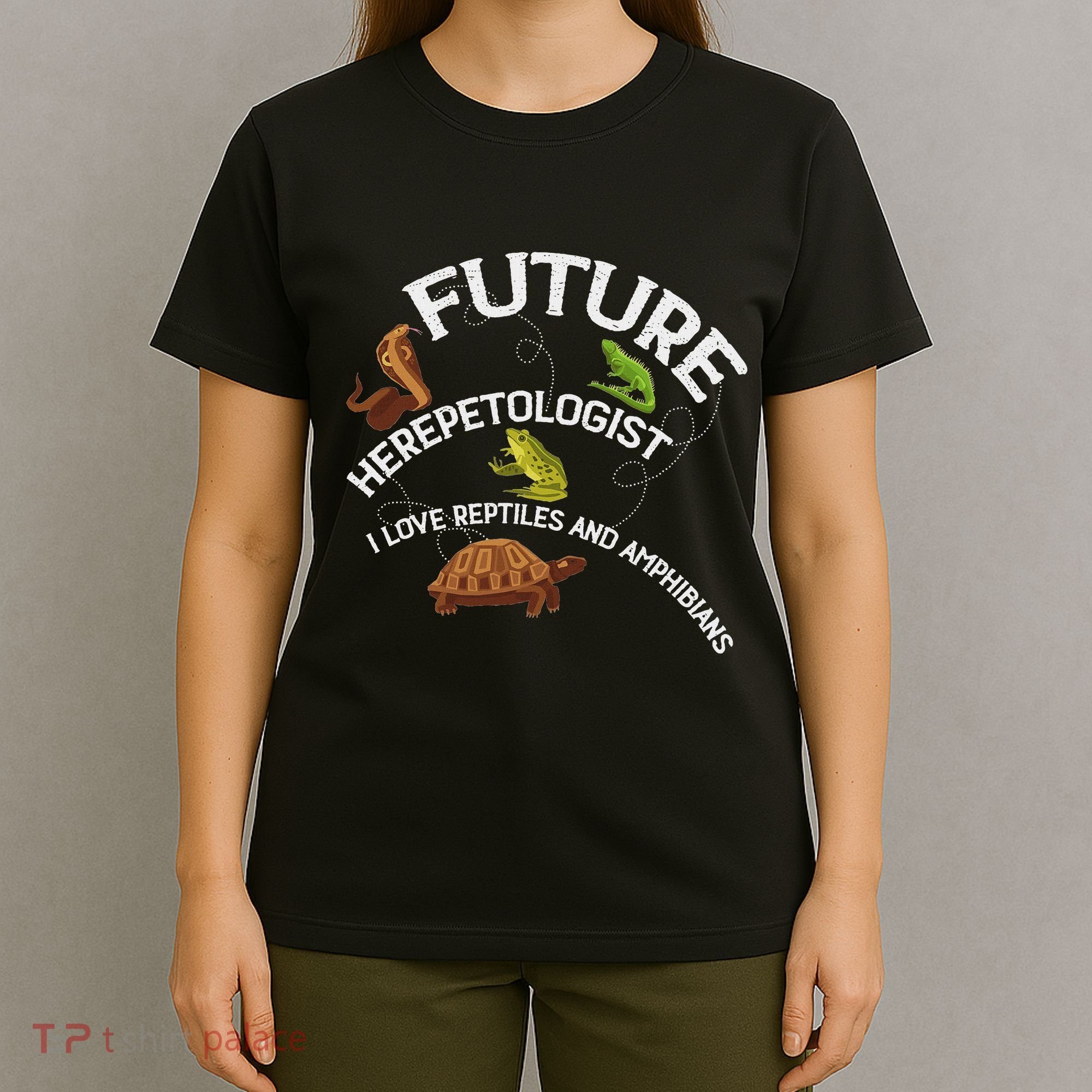 Future Herpetologist Reptiles And Amphibians Biology Insects T-Shirt