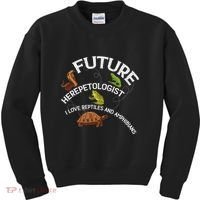 Future Herpetologist Reptiles And Amphibians Biology Insects Kids Sweatshirt thumb 0