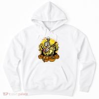 Funny Halloween Rocker Skeleton Rock With Electric Guitar Hoodie thumb 0