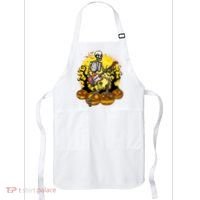 Funny Halloween Rocker Skeleton Rock With Electric Guitar Apron thumb 0