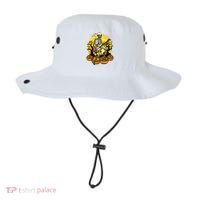 Funny Halloween Rocker Skeleton Rock With Electric Guitar Bucket Hat thumb 0