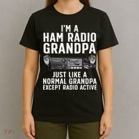 Funny Ham Radio Art For Grandpa Ham Operator Amateur Radio T-Shirt thumb 4