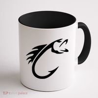 Fish Hook Reel Life Fishing Gift Cool Gift Coffee Mug thumb 1