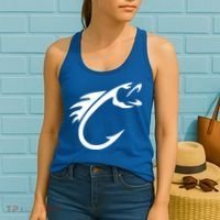 Fish Hook Reel Life Fishing Gift Cool Gift Women's Tank Top thumb 2