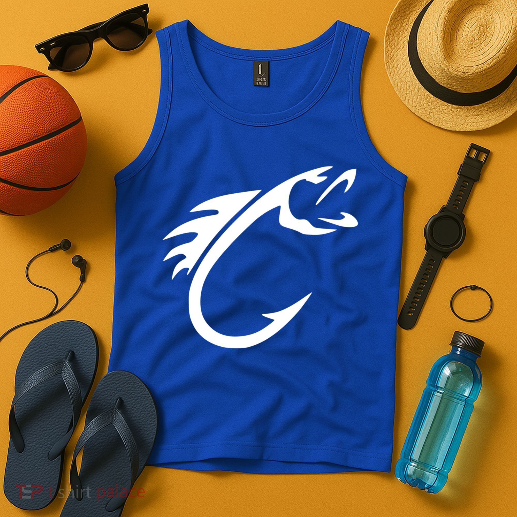 Fish Hook Reel Life Fishing Gift Cool Gift Tank Top