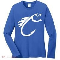 Fish Hook Reel Life Fishing Gift Cool Gift Women's Long Sleeve Shirt thumb 0