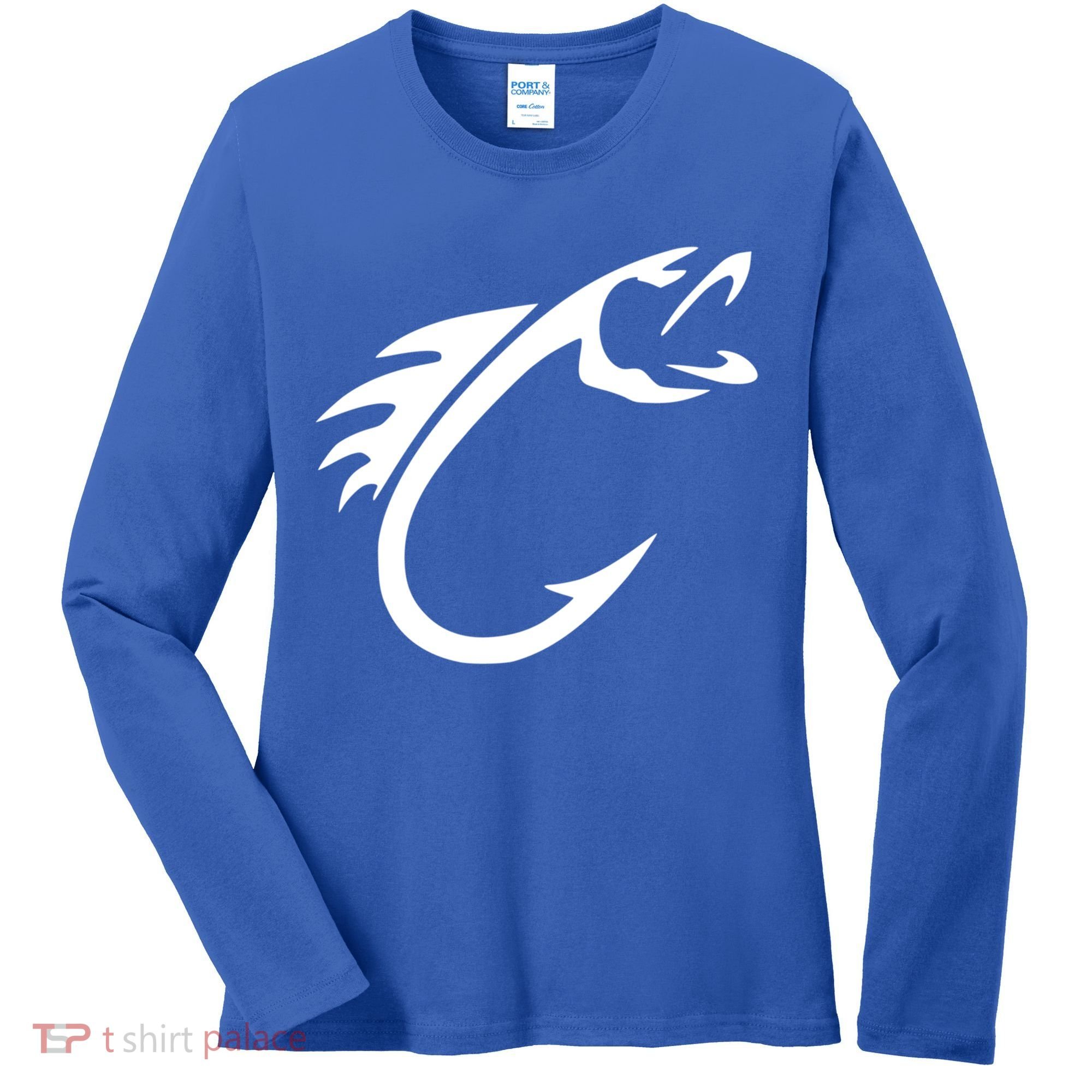 Fish Hook Reel Life Fishing Gift Cool Gift Women's Long Sleeve Shirt