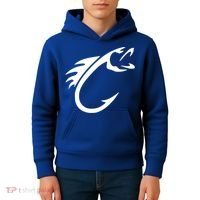 Fish Hook Reel Life Fishing Gift Cool Gift Kids Hoodie thumb 4