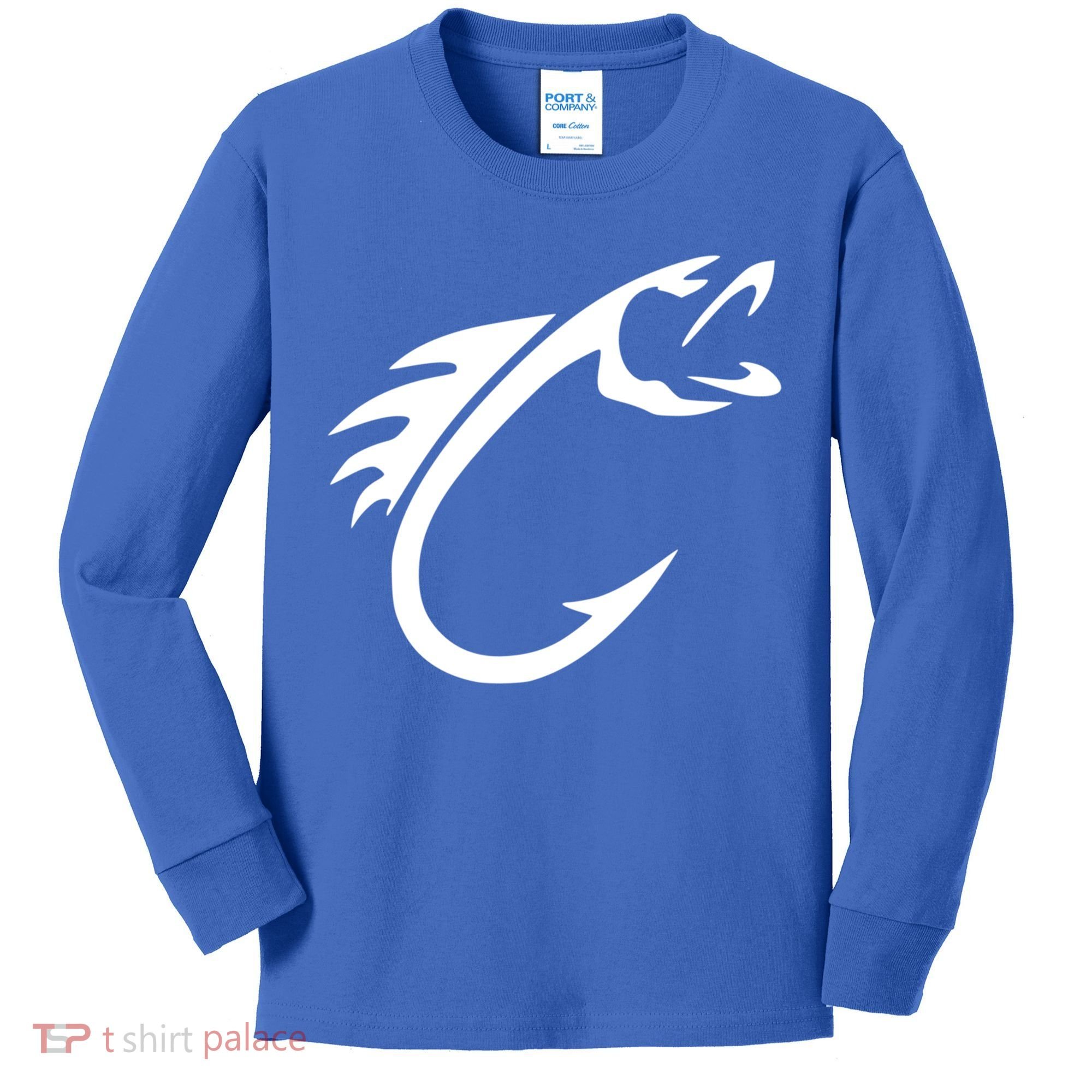 Fish Hook Reel Life Fishing Gift Cool Gift Kids Long Sleeve Shirt