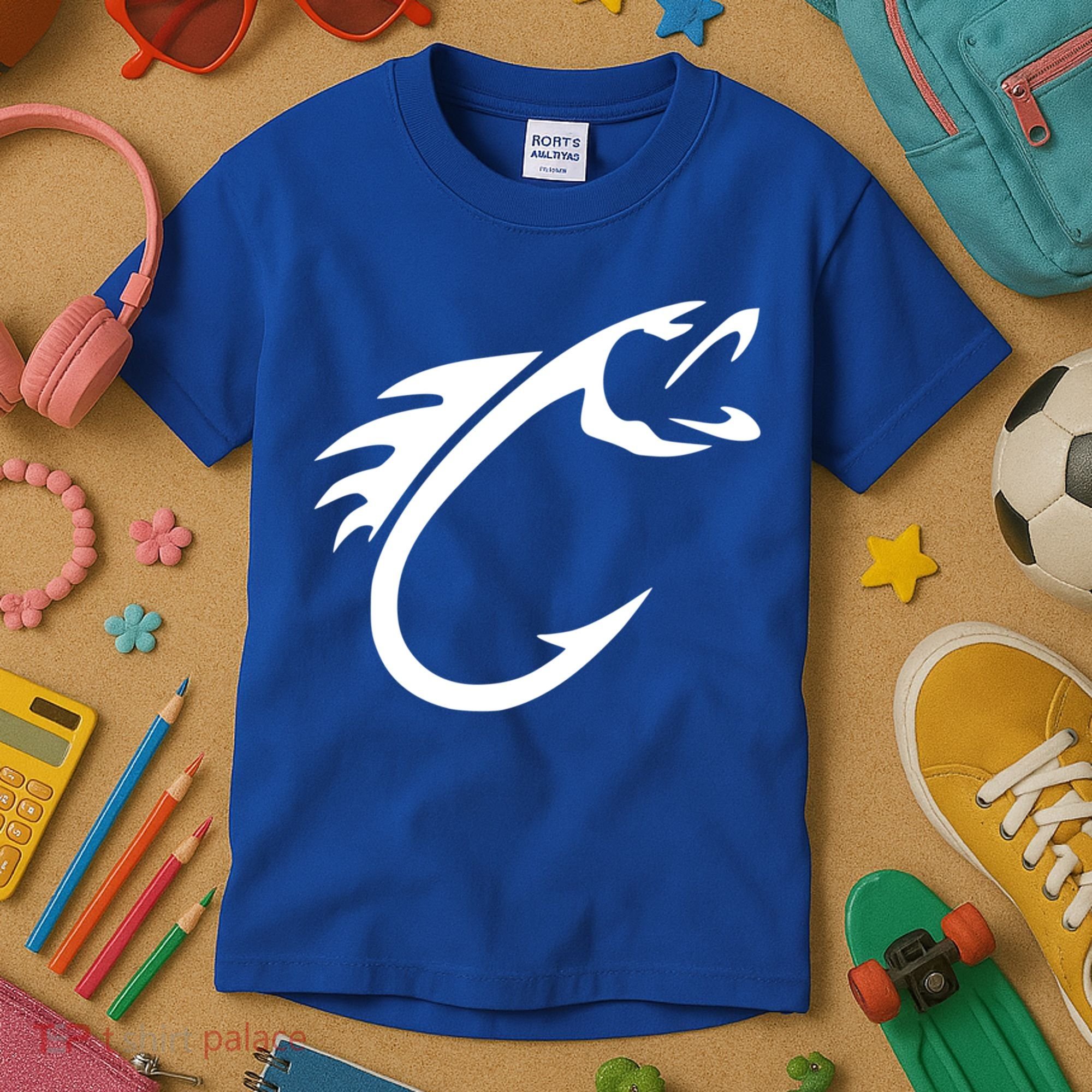 Fish Hook Reel Life Fishing Gift Cool Gift Kids T-Shirt