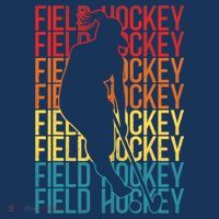 Field Hockey Retro Vintage Field Hockey T-Shirt thumb 7