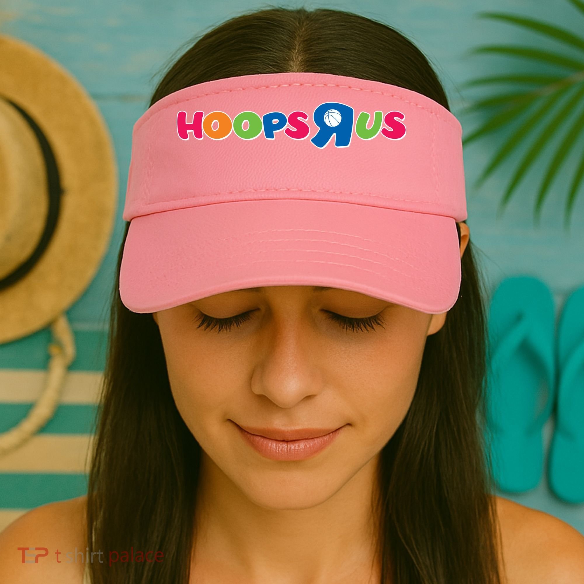 Funny Hoops R Us Basketball Fan Visor