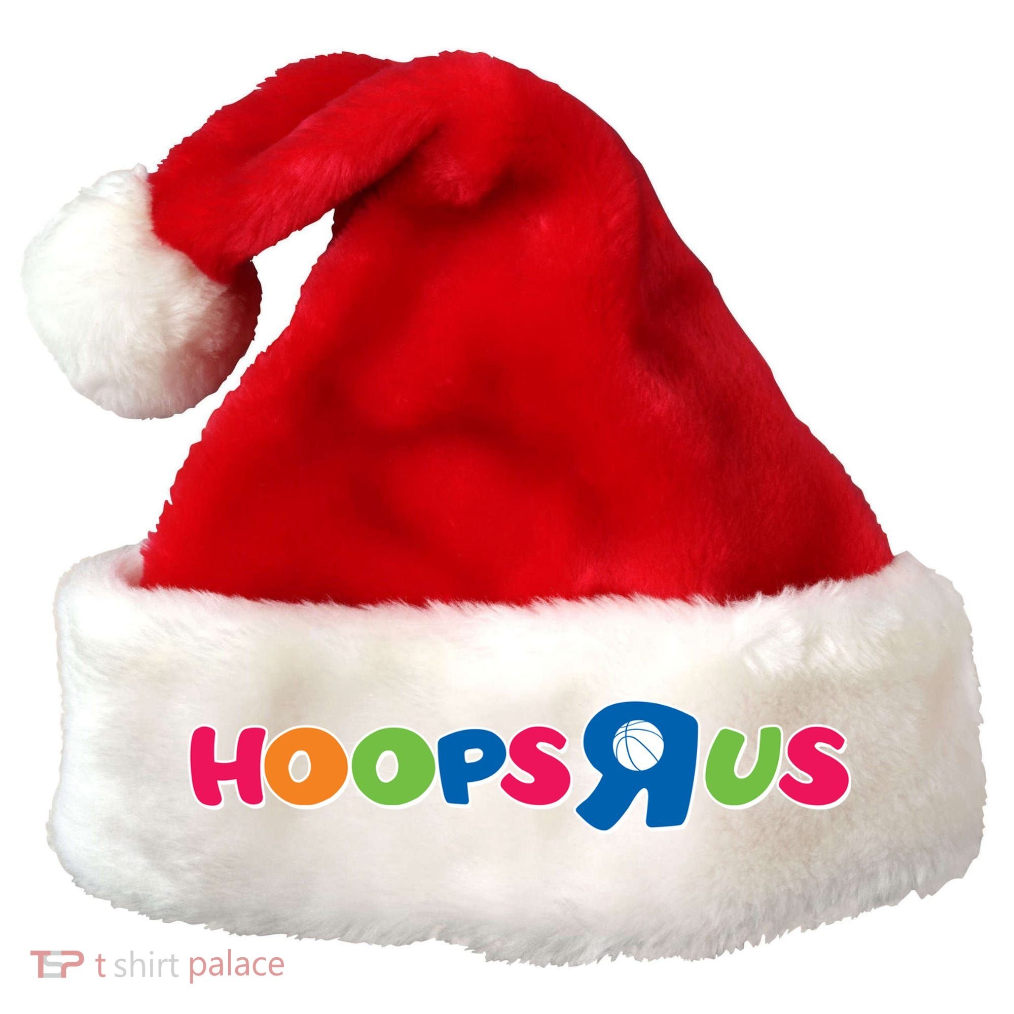 Funny Hoops R Us Basketball Fan Santa Hat