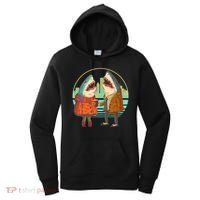 Funny Hipster Shark Couple Women's Hoodie thumb 0