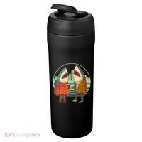 Funny Hipster Shark Couple 24oz Duet Stainless Steel Tumbler thumb 3
