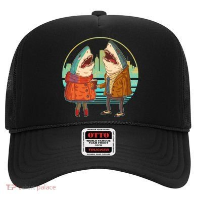 Funny Hipster Shark Couple Hat