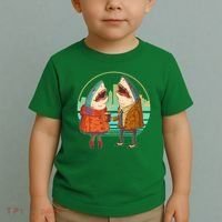 Funny Hipster Shark Couple Toddler T-Shirt thumb 2