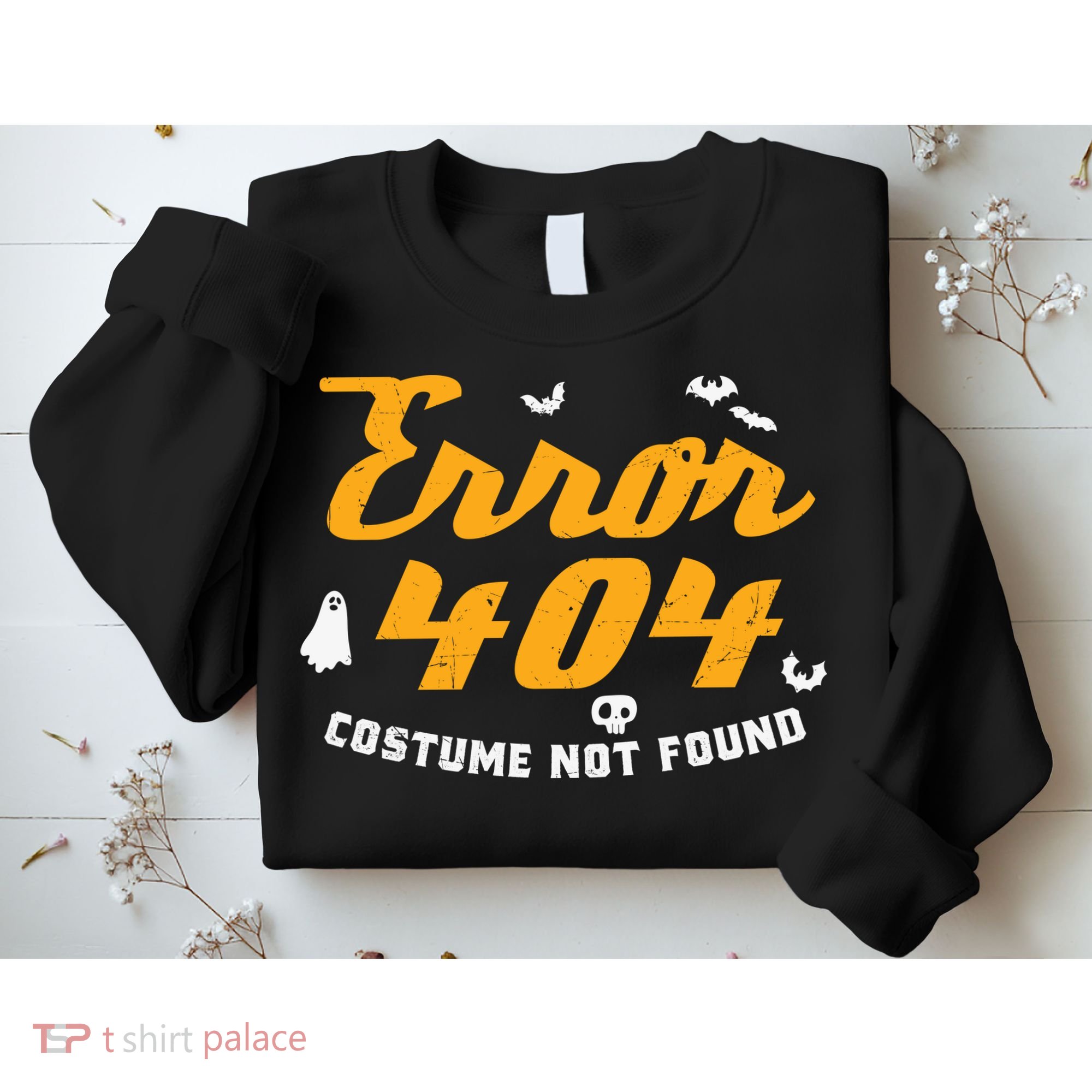 Funny Halloween Shirts, Error 404 Costume Not Found Sweatshirt
