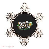 Funny Happy St Patrick's Day Pinch Me And I'll Punch You Ornament thumb 0