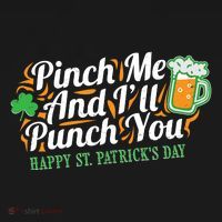 Funny Happy St Patrick's Day Pinch Me And I'll Punch You Women's Tank Top thumb 5