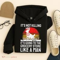 Funny Hunting Saying Deer Hunter I Grocery Store Hoodie thumb 4