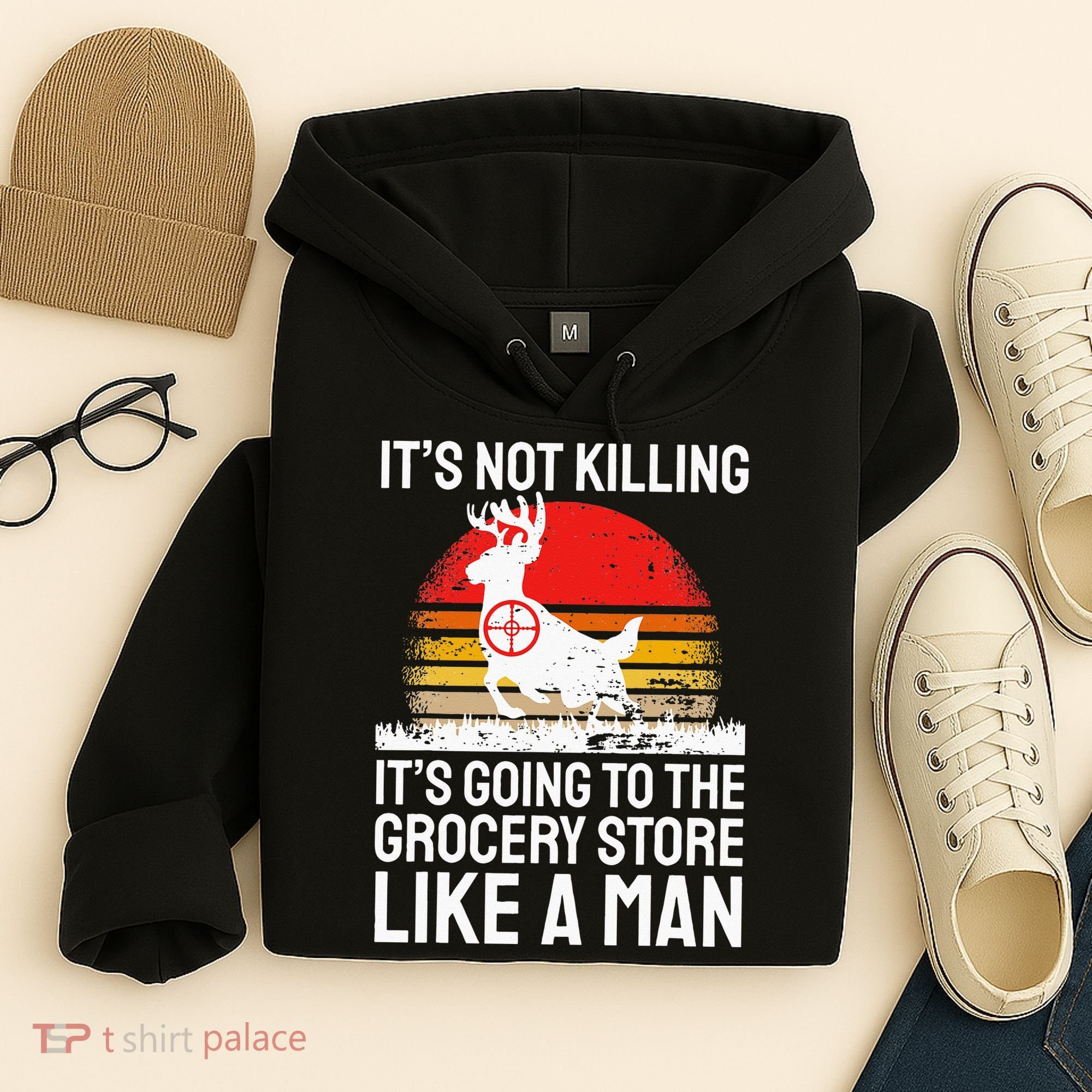 Funny Hunting Saying Deer Hunter I Grocery Store Hoodie