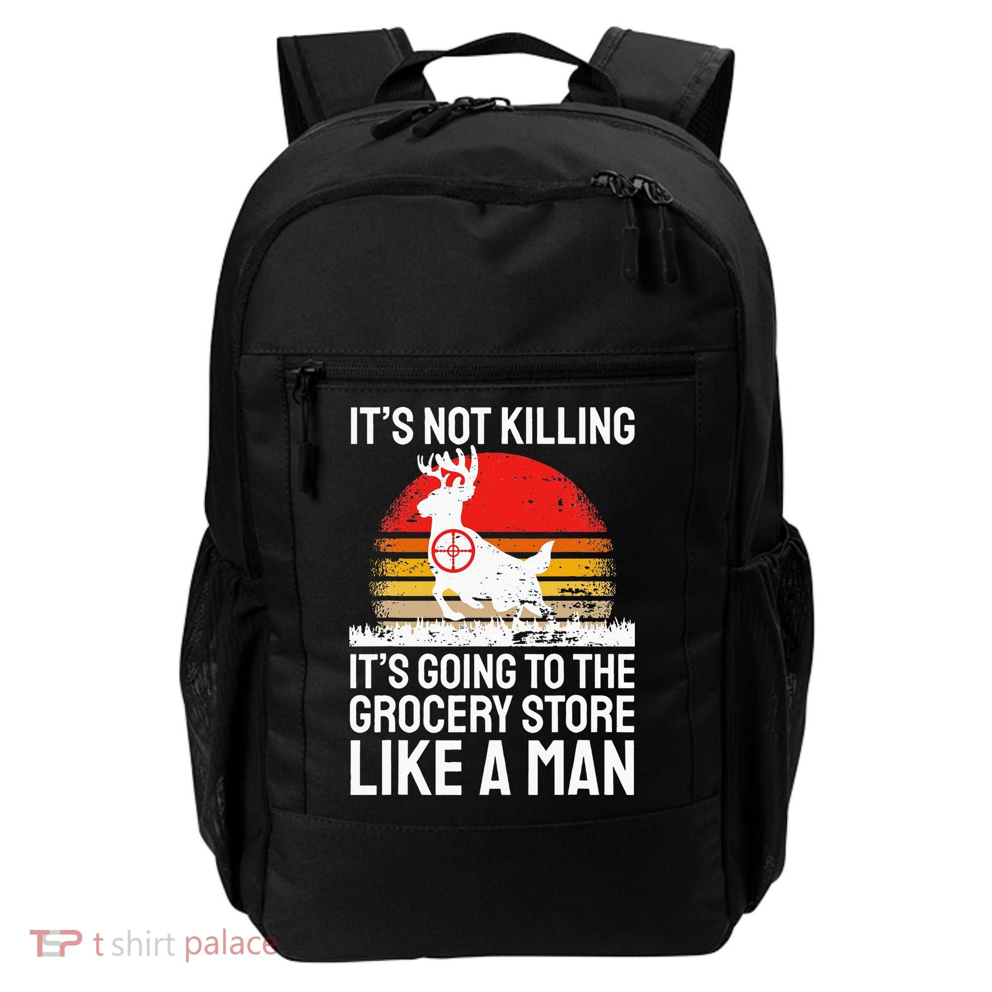 Funny Hunting Saying Deer Hunter I Grocery Store Backpack