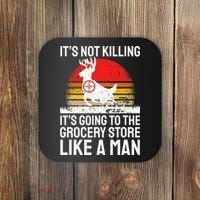 Funny Hunting Saying Deer Hunter I Grocery Store Coaster thumb 0