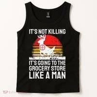 Funny Hunting Saying Deer Hunter I Grocery Store Tank Top thumb 2
