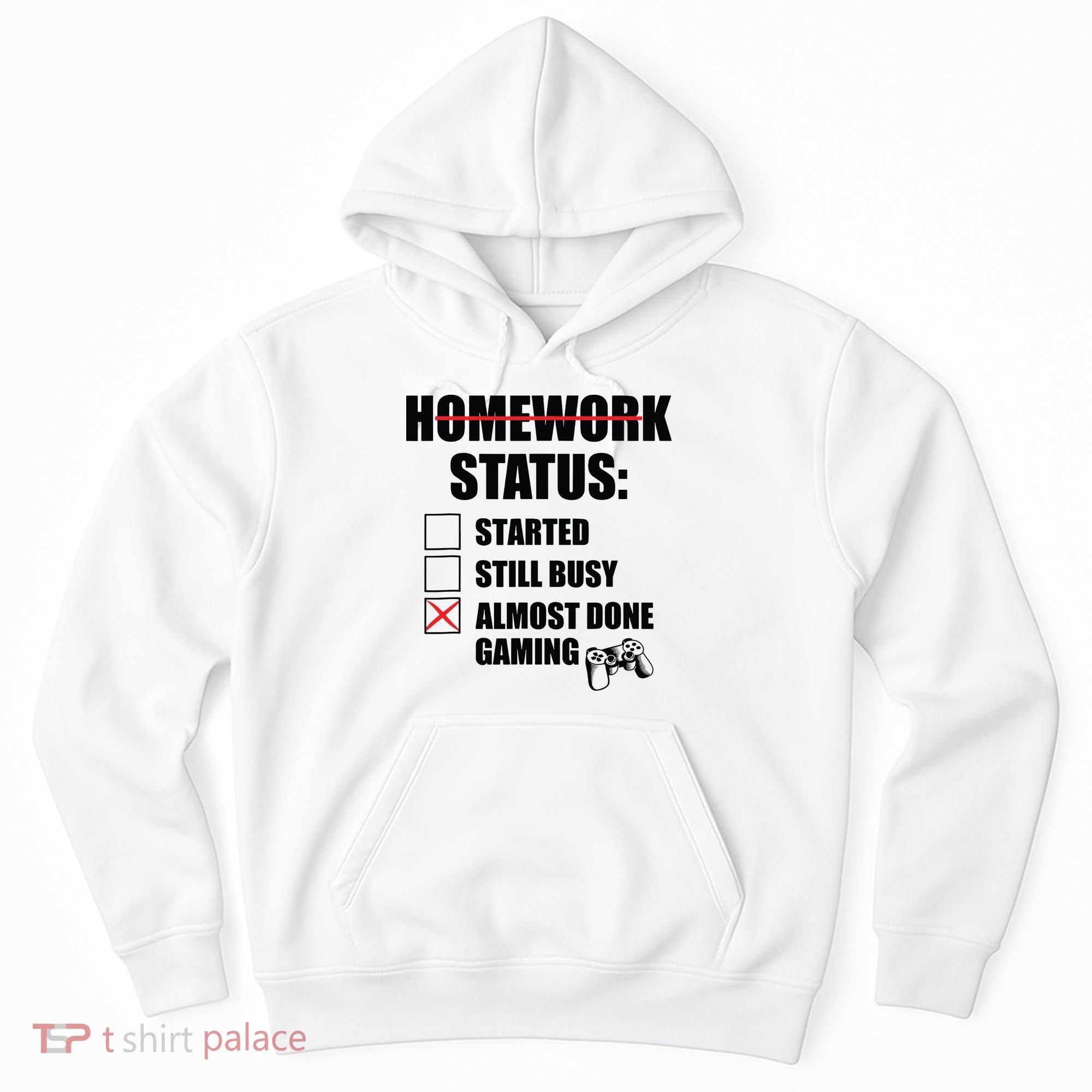 Funny Homework Status Still Busy Gaming Gamer Meme Hoodie