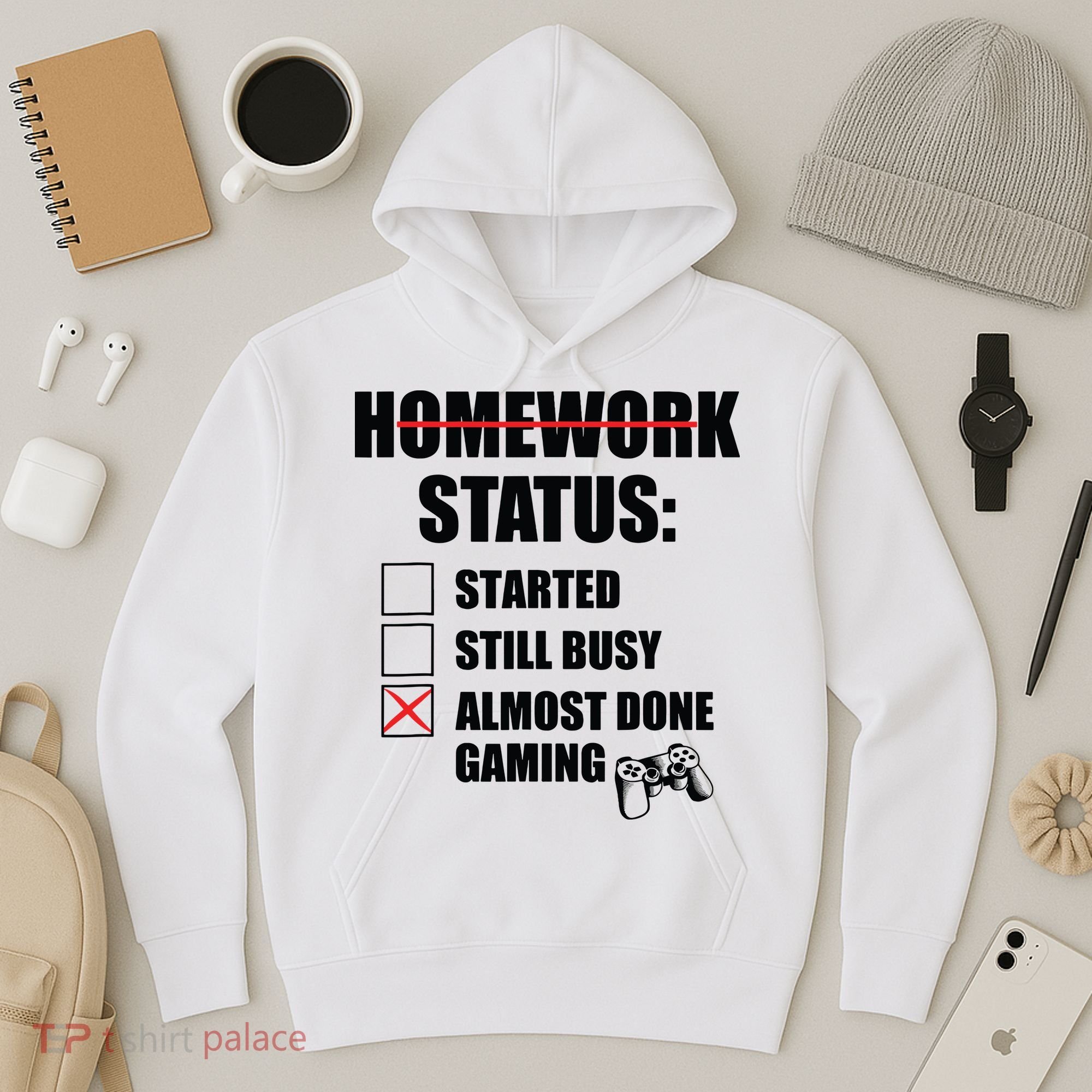 Funny Homework Status Still Busy Gaming Gamer Meme Hoodie