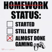 Funny Homework Status Still Busy Gaming Gamer Meme Ornament thumb 1