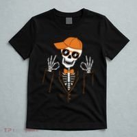 Funny Halloween Skeleton Hipster Bowtie Tuxedo Tux T-Shirt thumb 5