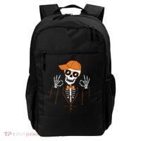 Funny Halloween Skeleton Hipster Bowtie Tuxedo Tux Backpack thumb 0