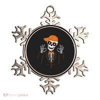 Funny Halloween Skeleton Hipster Bowtie Tuxedo Tux Ornament thumb 0