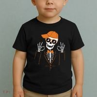 Funny Halloween Skeleton Hipster Bowtie Tuxedo Tux Toddler T-Shirt thumb 2