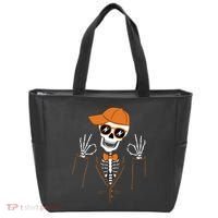 Funny Halloween Skeleton Hipster Bowtie Tuxedo Tux Tote Bag thumb 0