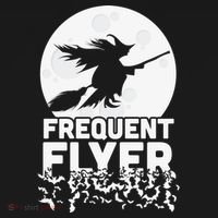 Funny Halloween Shirts, Perfect Halloween Frequent Flyer Witch Polo thumb 3