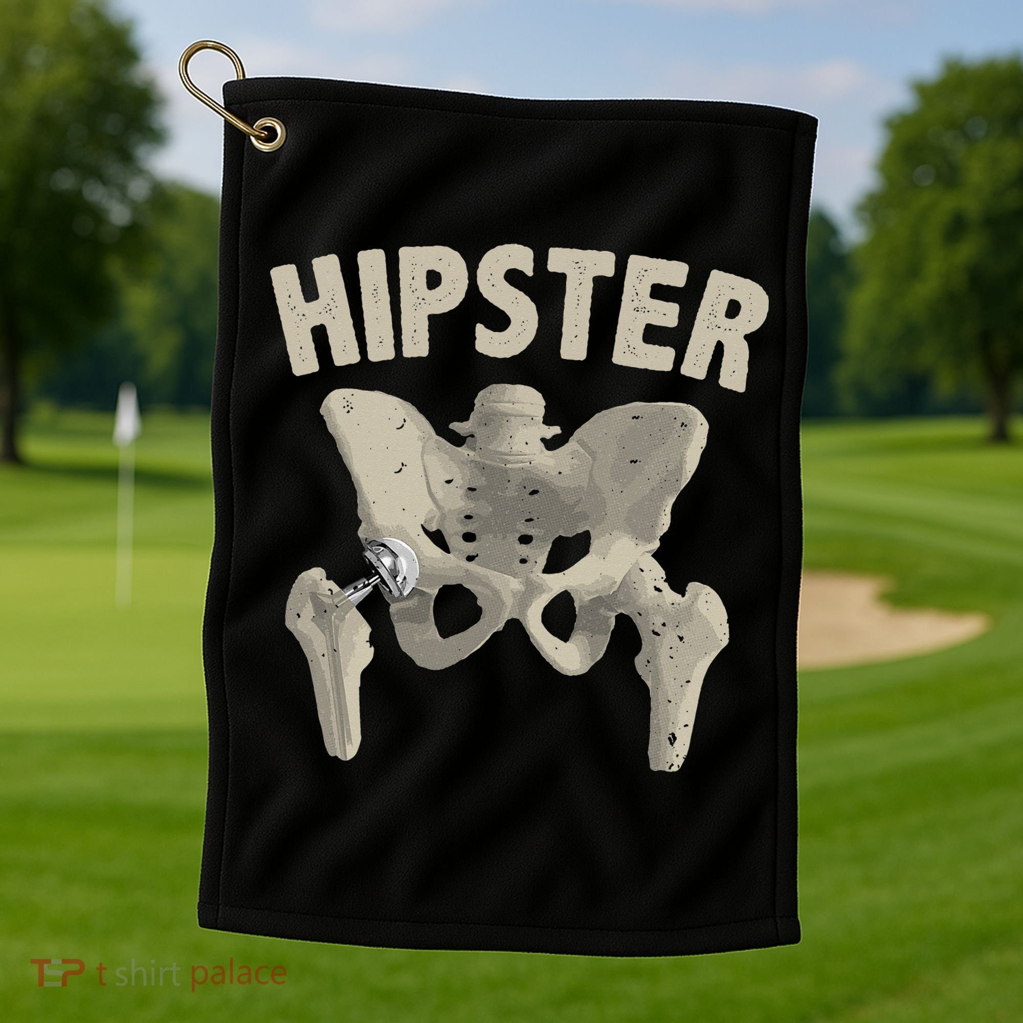 Funny Hip Surgery Gift  Hip Replacement Recovery Golf Towel