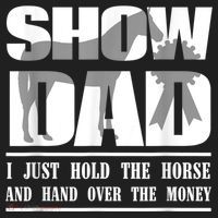 Funny Horse Show Dad Hat thumb 2
