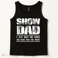 Funny Horse Show Dad Tank Top thumb 2